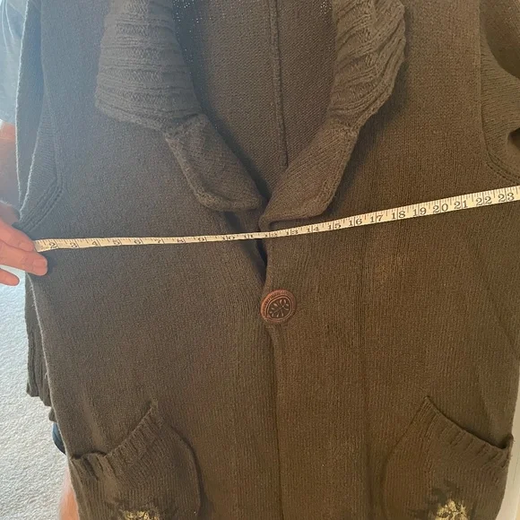 BLUE FISH Olive Cotton Sweater Jacket - Picture 9 of 14